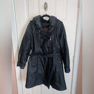Black Women's Junge Trench Coat